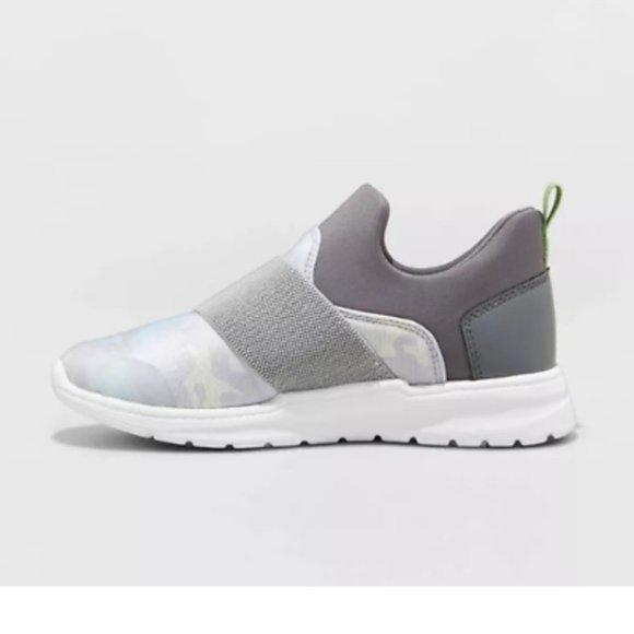 All in Motion Delta Slip-On Sneakers Gray 1 - Picture 2 of 6